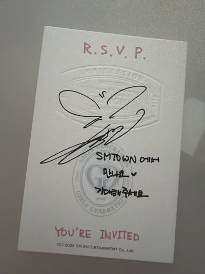 30週年 托臉太妍 專卡 送邀請函