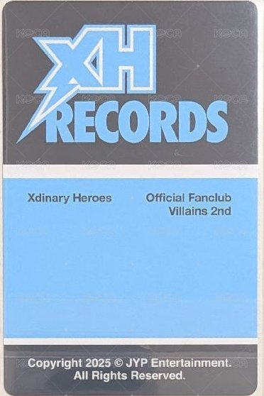 二期會員 會員禮卡 藍版 背面