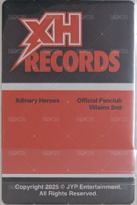 二期會員 會員禮卡 紅版 背面