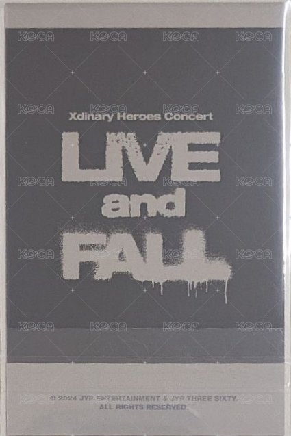 LIVE and FALL 周邊卡 鐵盒卡 背面