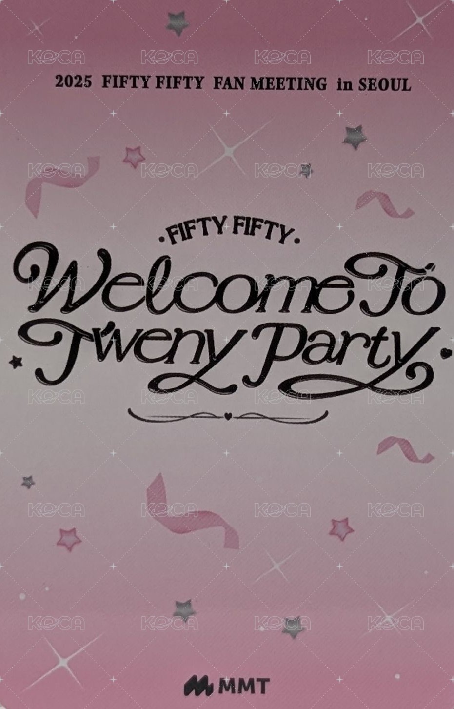 Welcome to Tweny Party Official MD mmt 隨機卡 首爾飯咪 背面