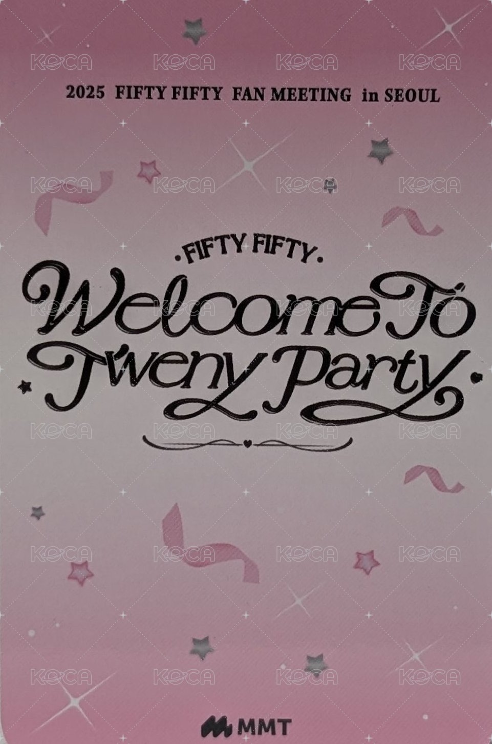 Welcome to Tweny Party Official MD mmt 隨機卡 首爾飯咪 背面