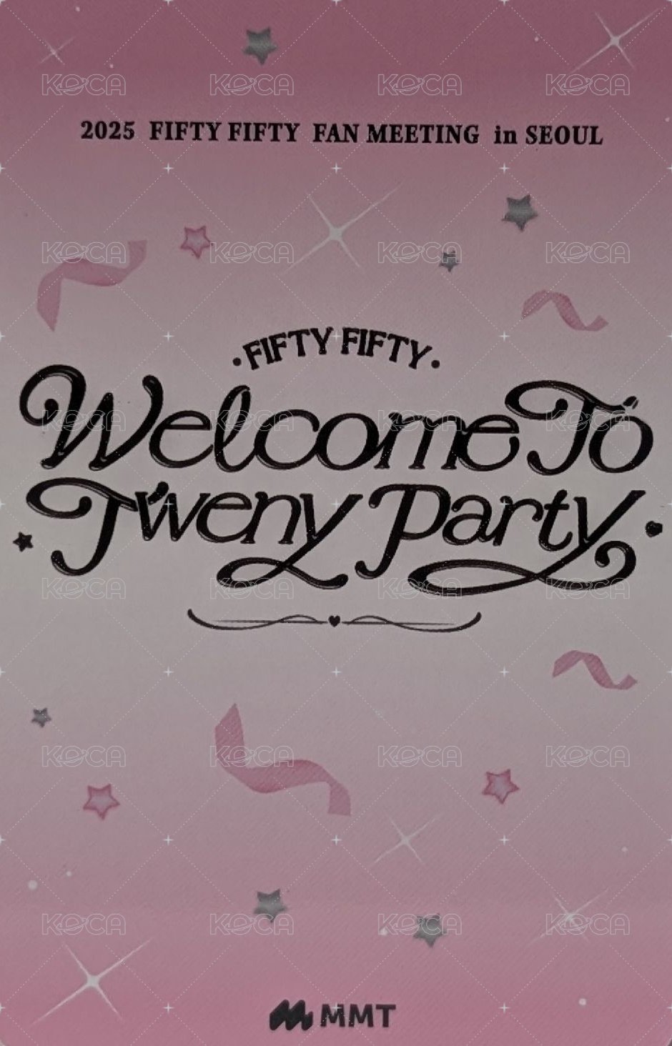 Welcome to Tweny Party Official MD mmt 隨機卡 首爾飯咪 背面