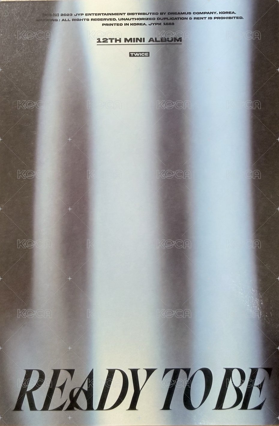READY TO BE 明信片 專輯大卡 背面