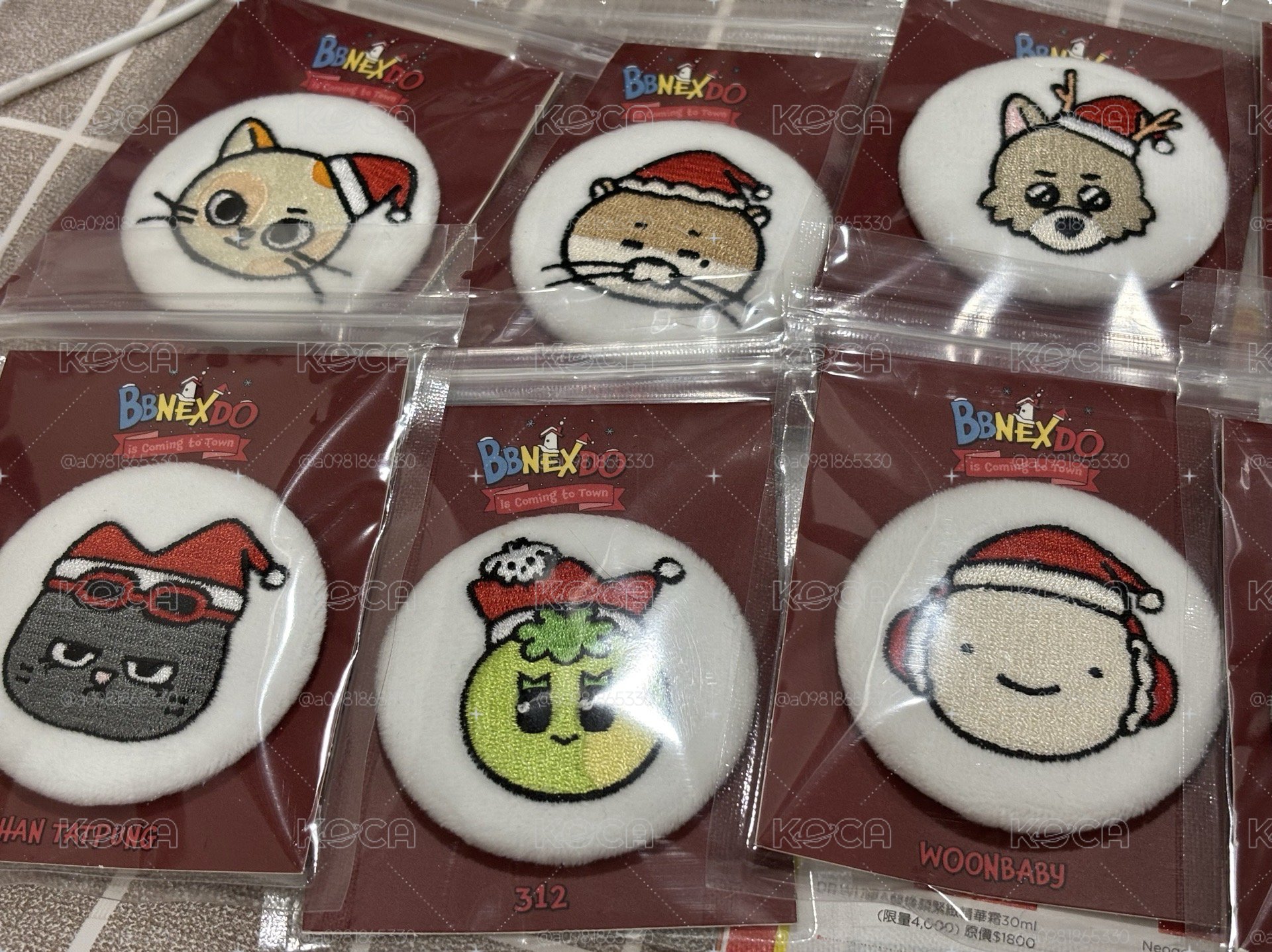 聖誕快閃毛絨徽章