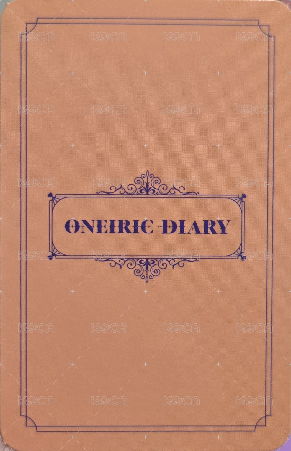 Oneiric Diary 專輯卡 3D版 背面