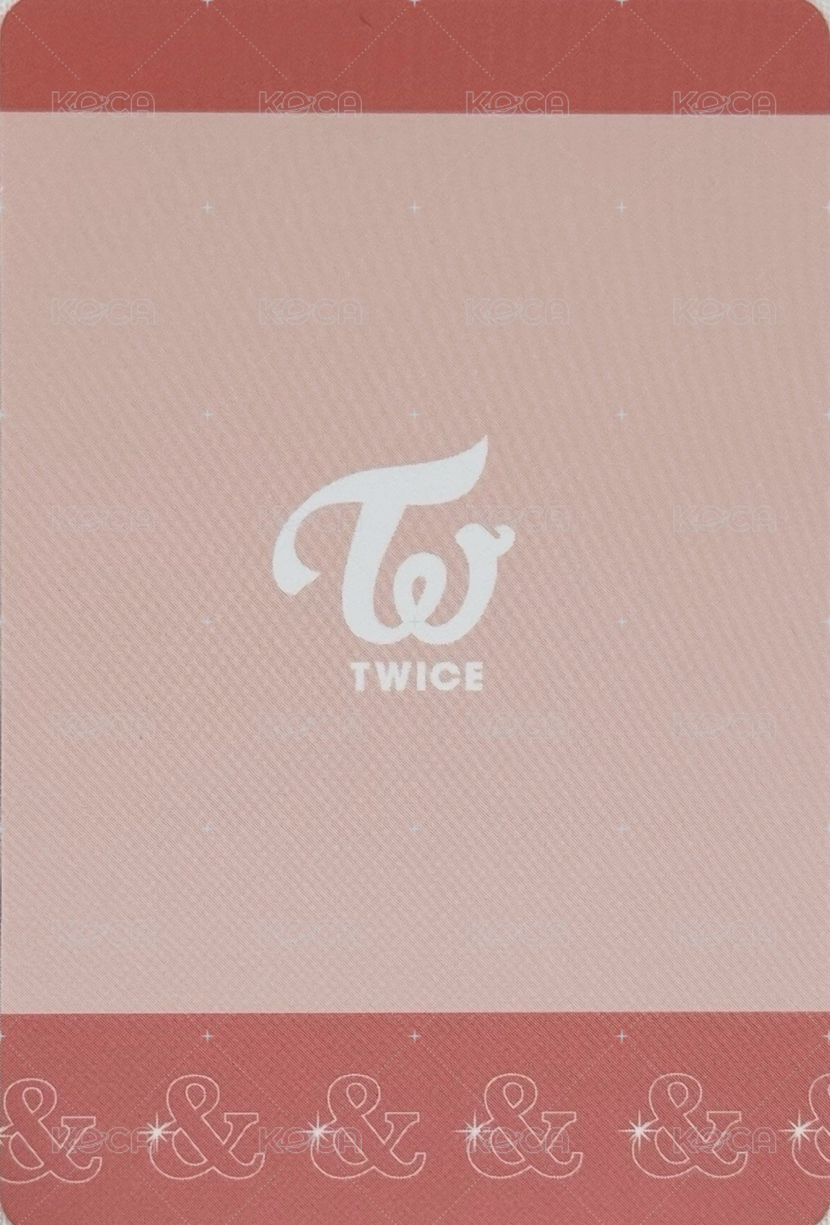 &TWICE 周邊卡 日周卡 背面