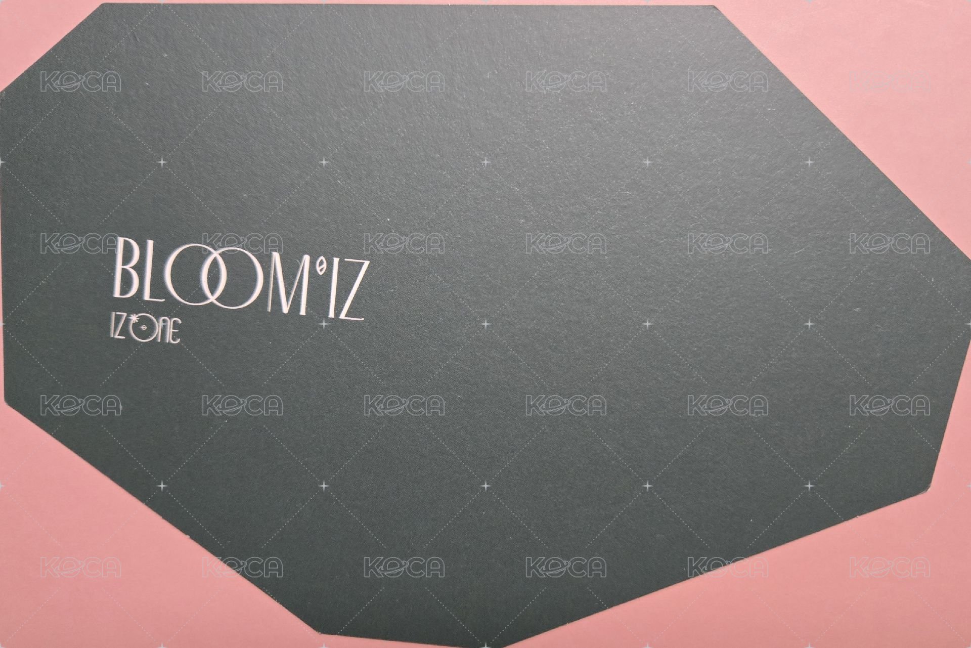 BLOOM*IZ I AM版 專輯卡 不規則明信片 背面