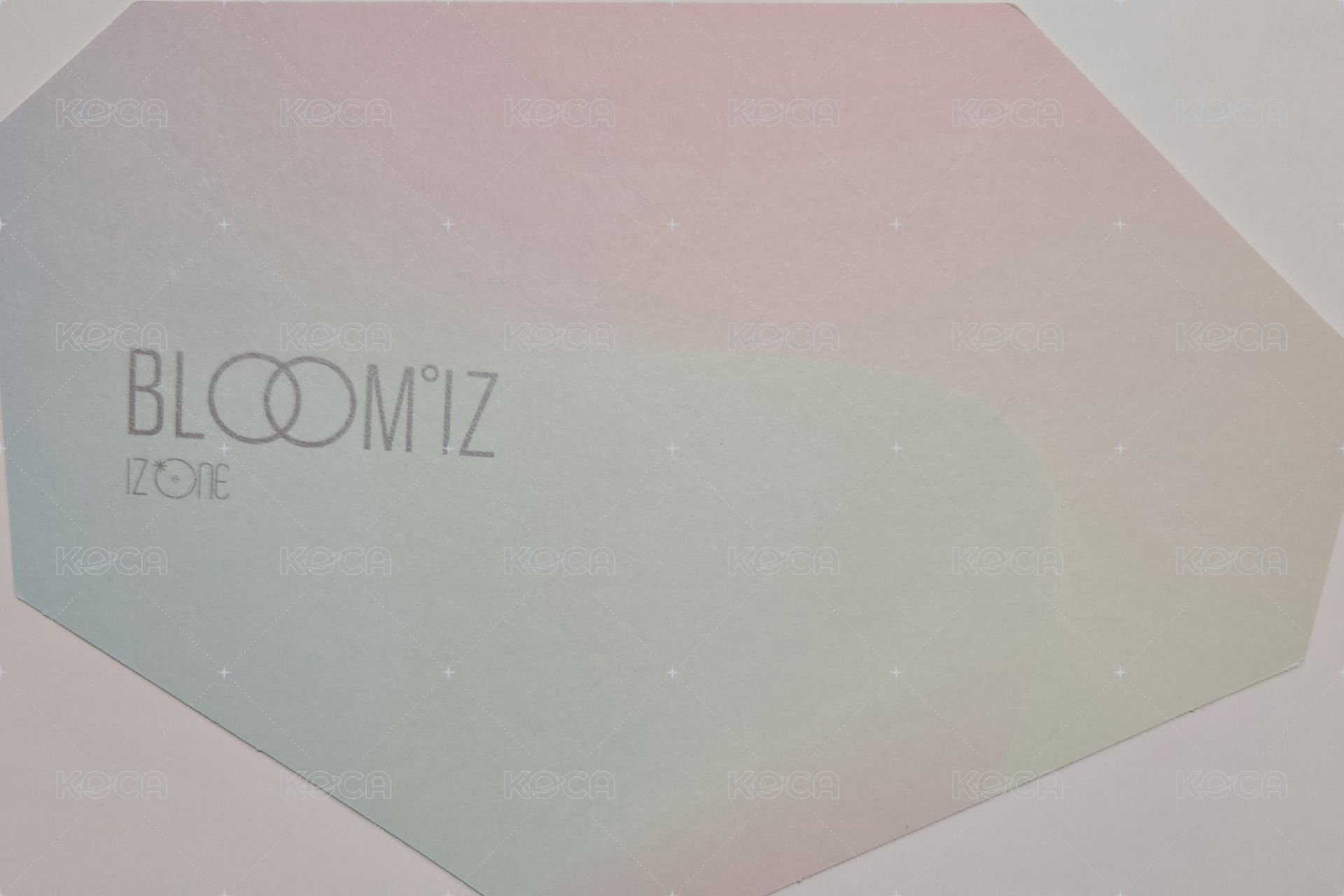 BLOOM*IZ I WAS版 專輯卡 不規則明信片 背面
