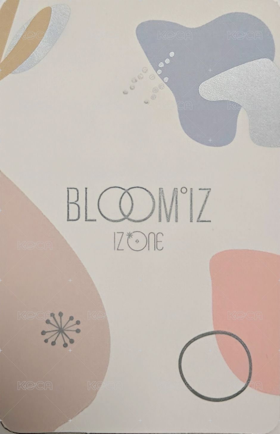 BLOOM*IZ I WAS版 專輯卡  背面