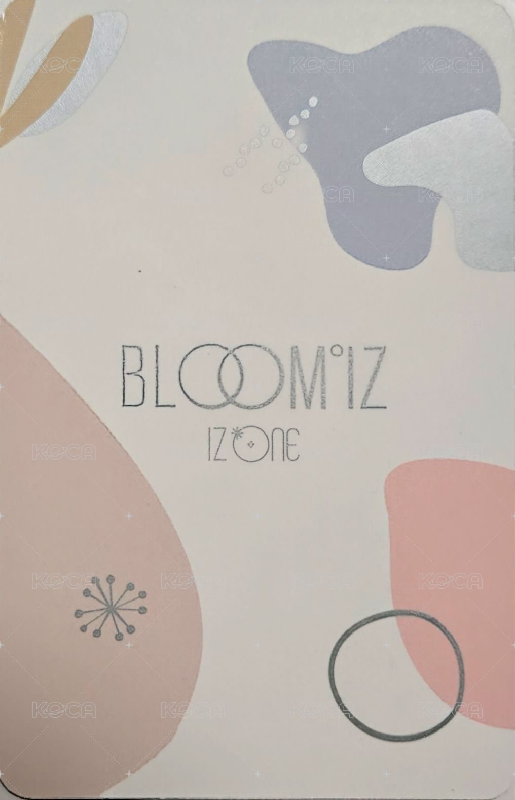 BLOOM*IZ I WAS版 專輯卡  背面