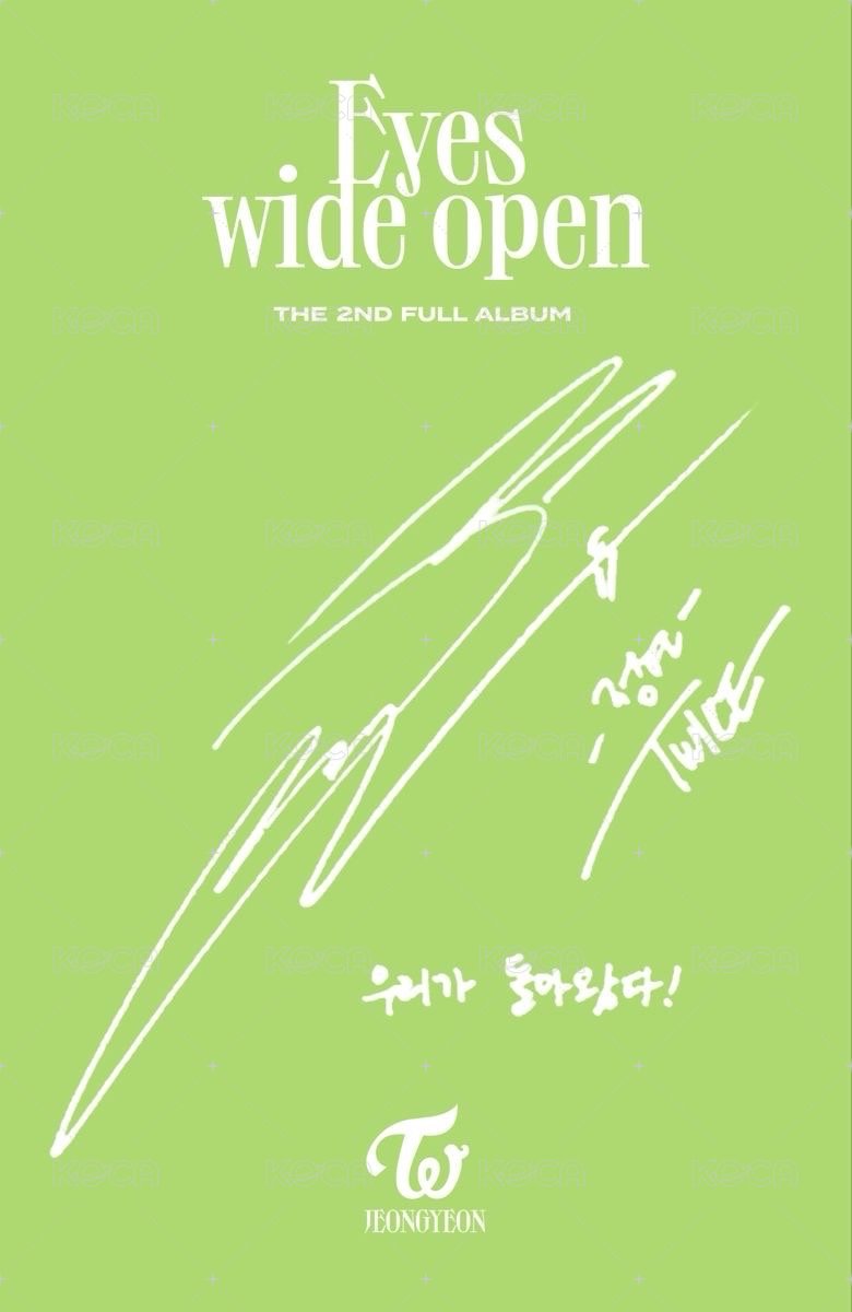 Eyes Wide Open 專輯卡  背面