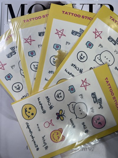 紋身貼紙冬整套（有5套）