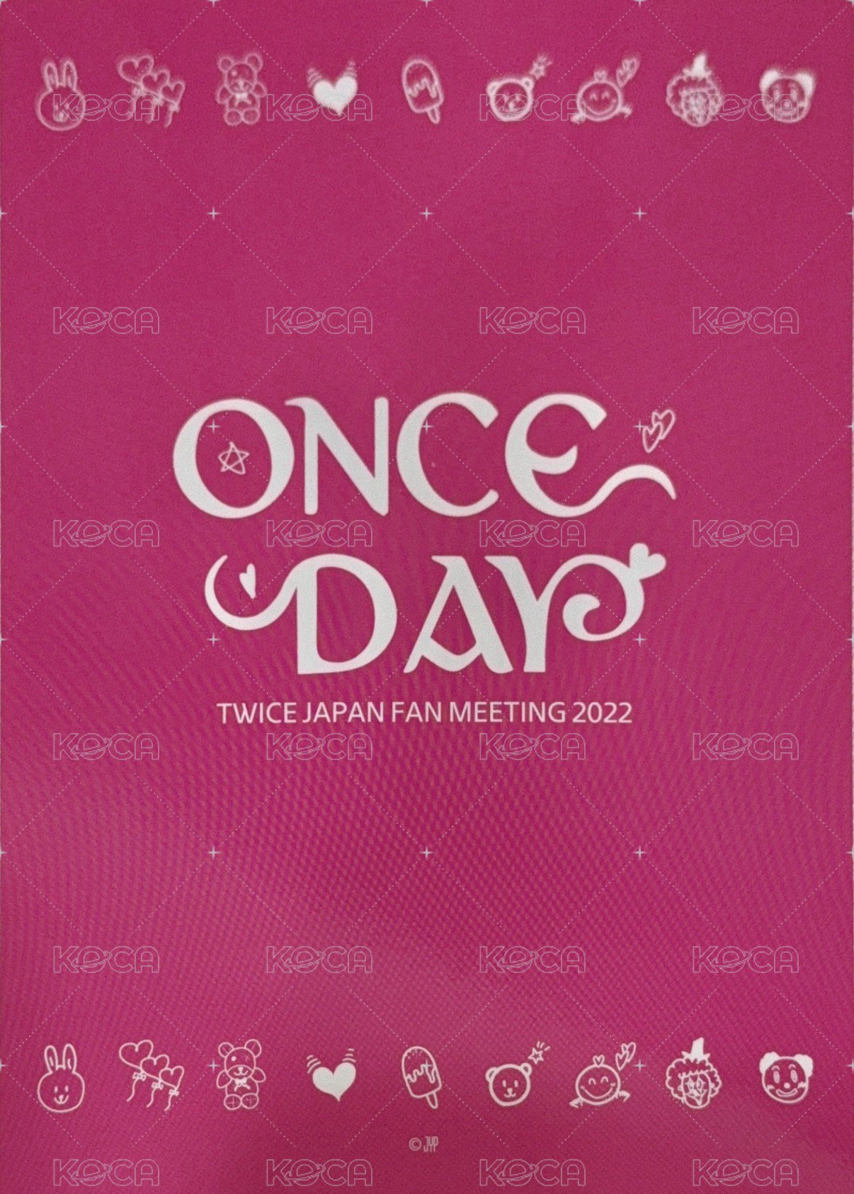 2022 once day 明信片 大卡 背面