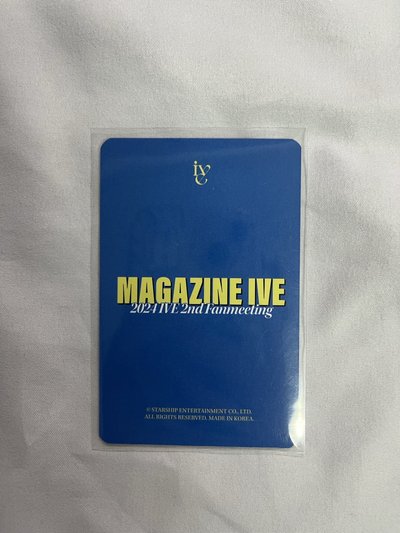 REI 李瑞 MAGAZINE IVE 隨機卡