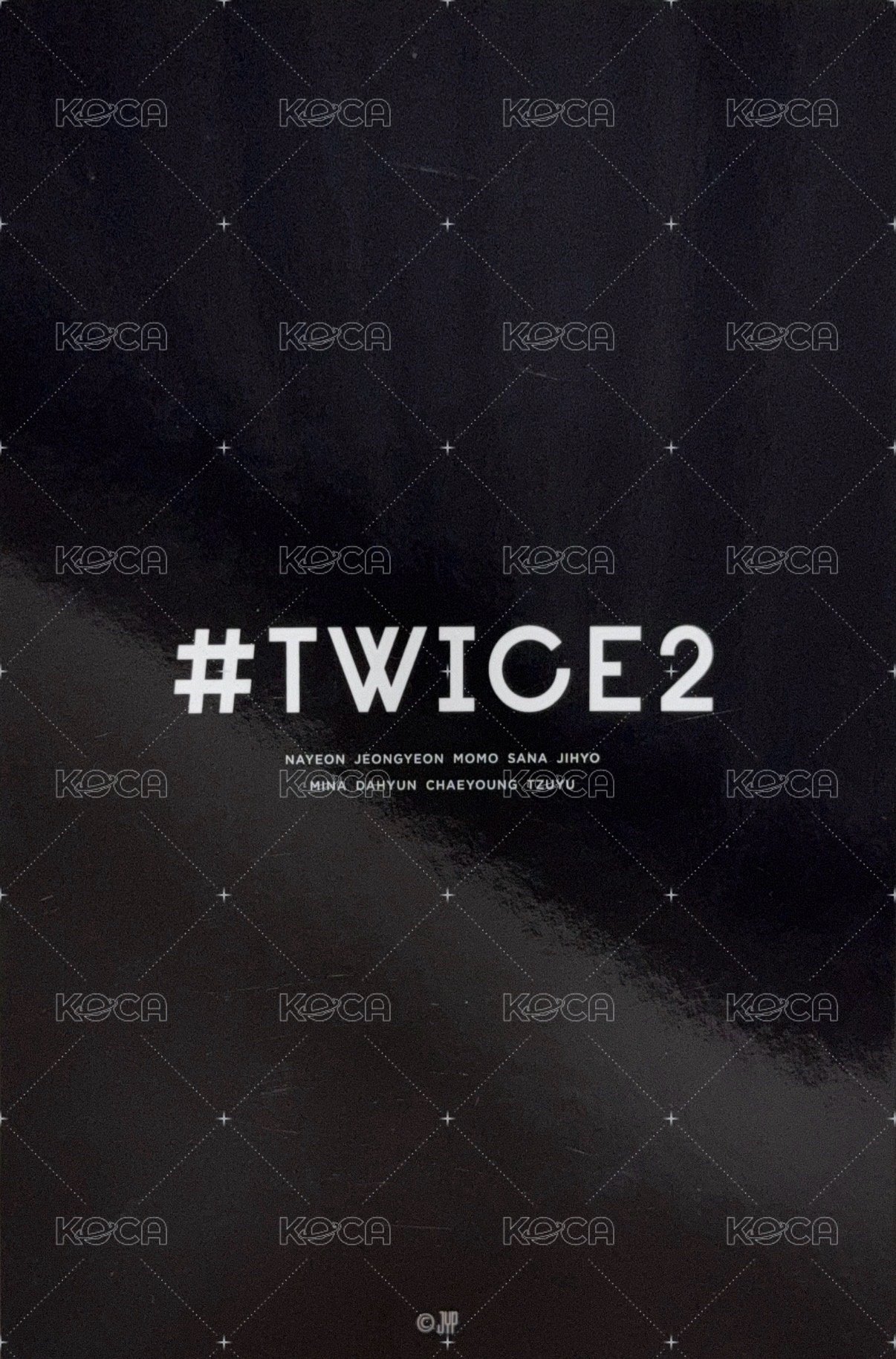 #TWICE2 明信片 大卡 背面