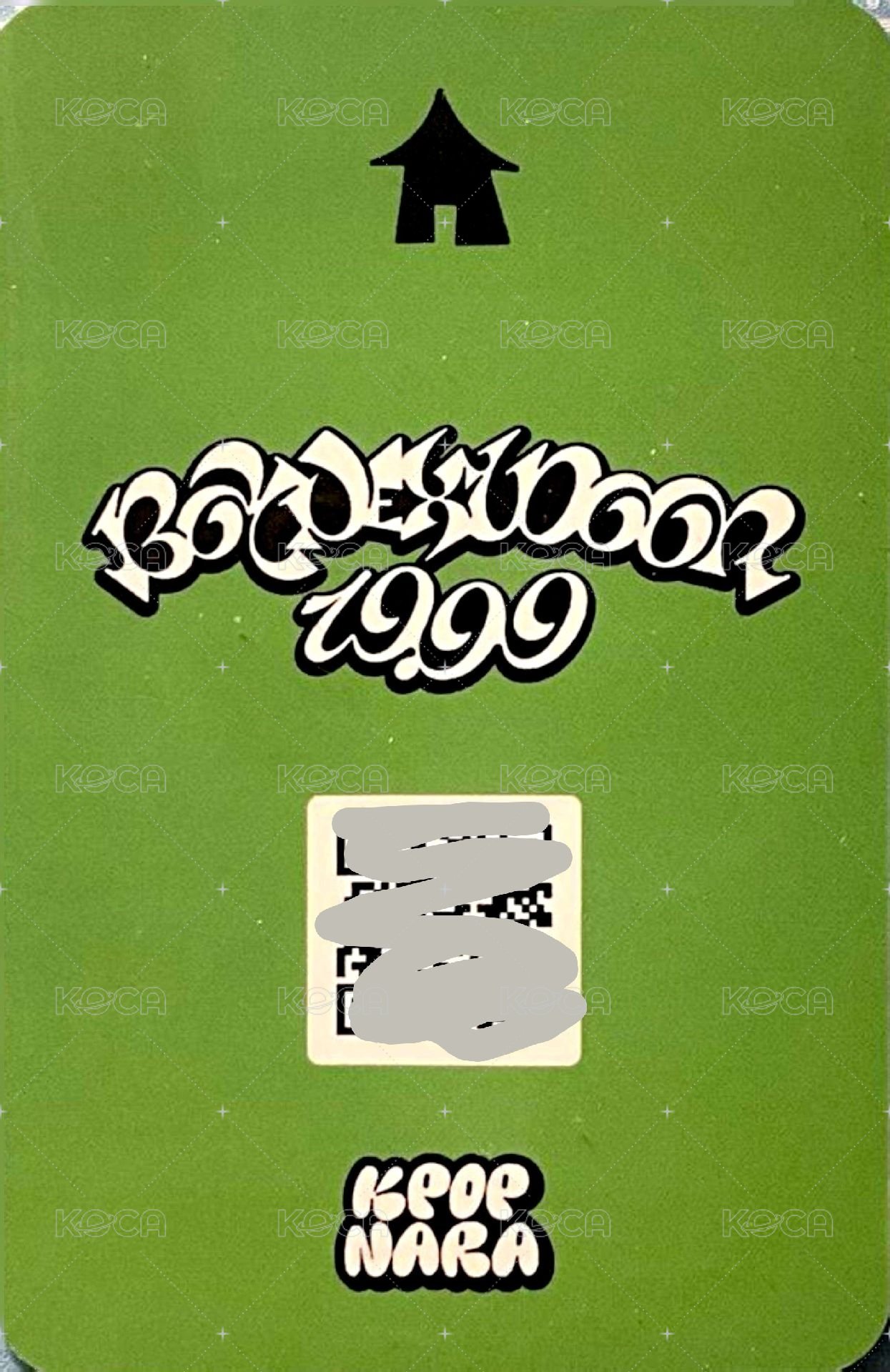 19.99 Kpop Nara 特典卡  背面