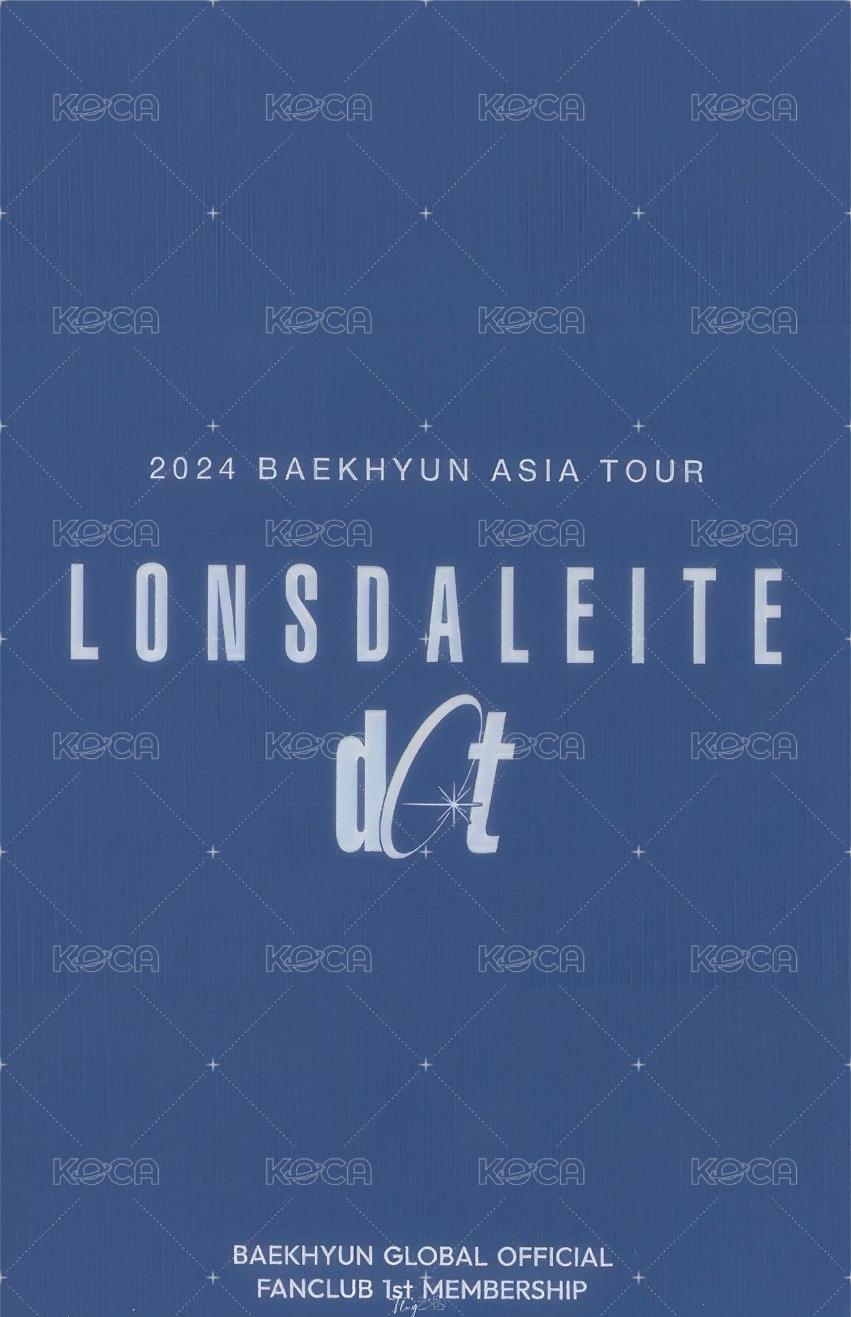 一巡安可 會員禮卡  背面