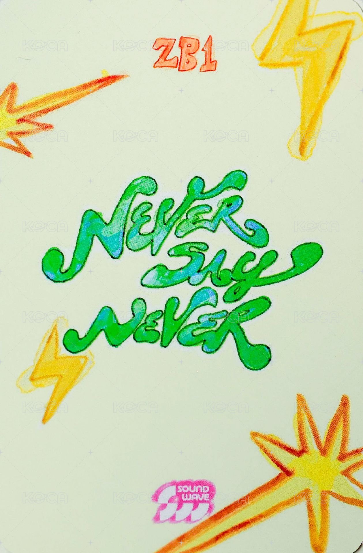 正規一 sw 簽售卡 懟臉 ver. 背面