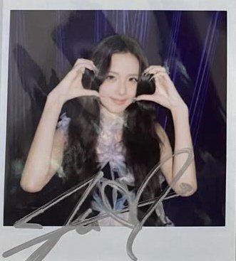 jisoo親簽拍立得（非現貨）