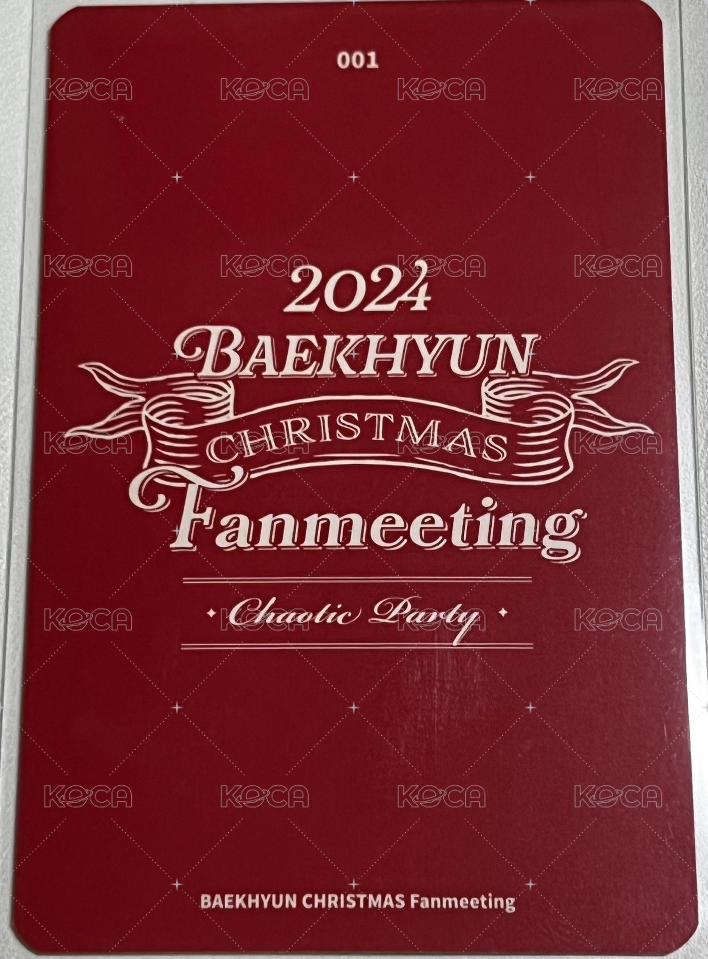 2024 CHRISTMAS FANMEETING<Chaotic Party> 隨機卡  背面