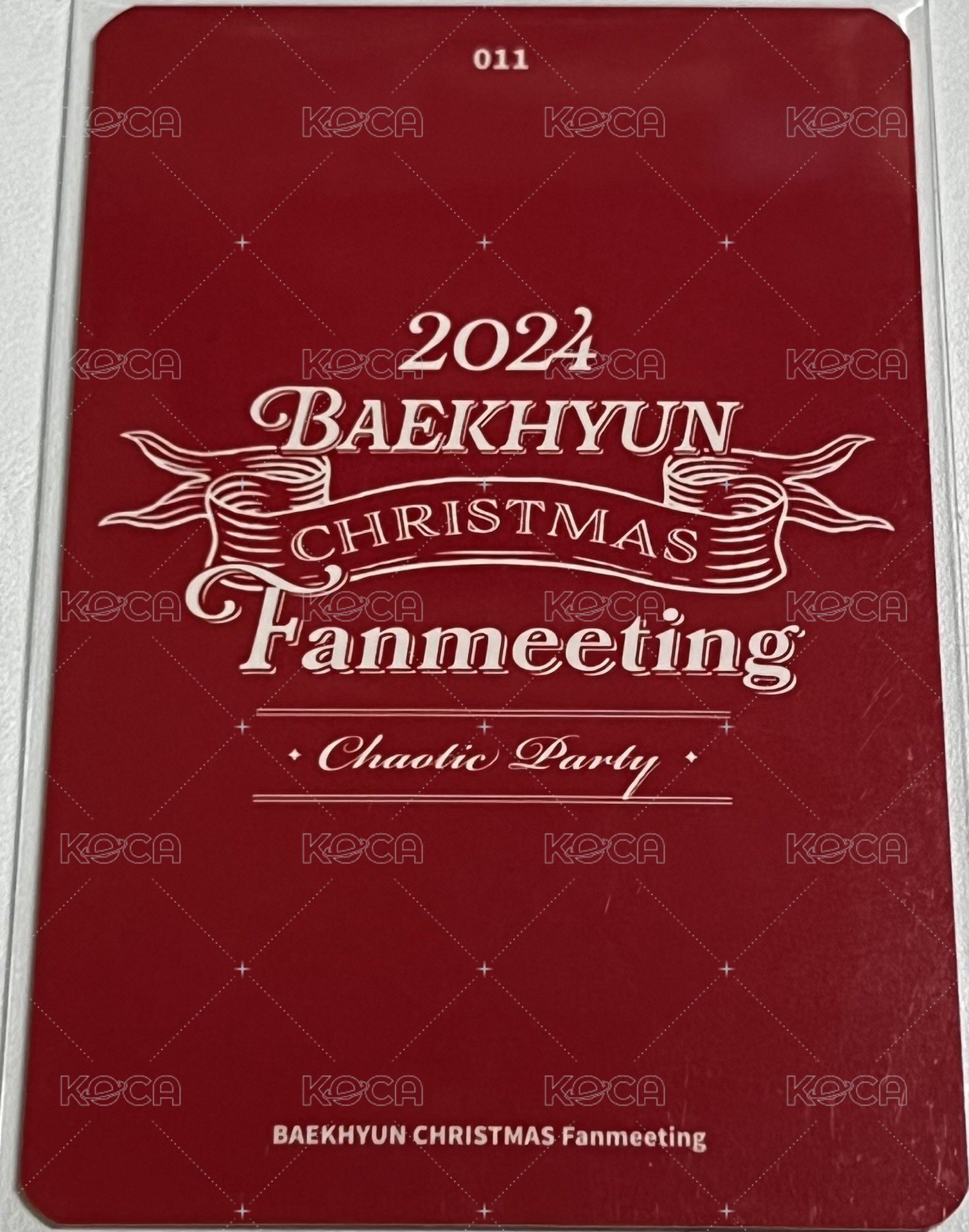 2024 CHRISTMAS FANMEETING<Chaotic Party> 隨機卡  背面