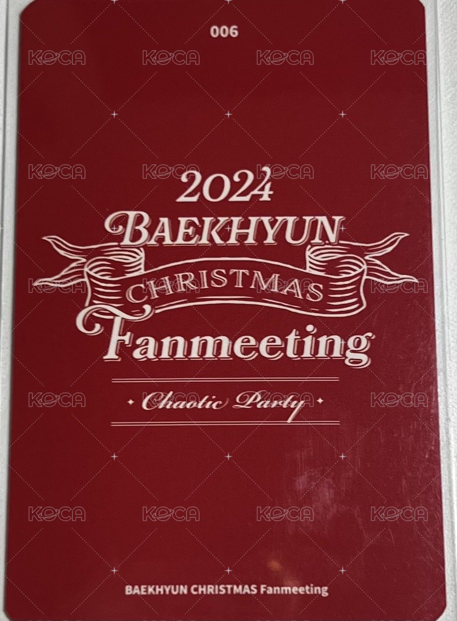 2024 CHRISTMAS FANMEETING<Chaotic Party> 隨機卡  背面
