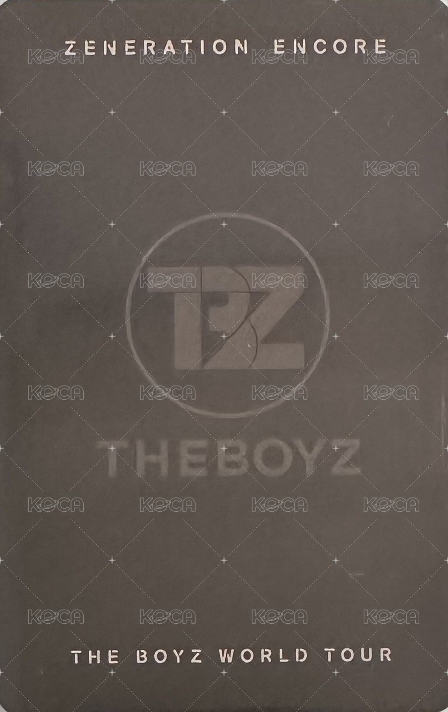 THE BOYZ 2ND WORLD TOUR : ZENERATION – ENCORE 滿額卡  背面