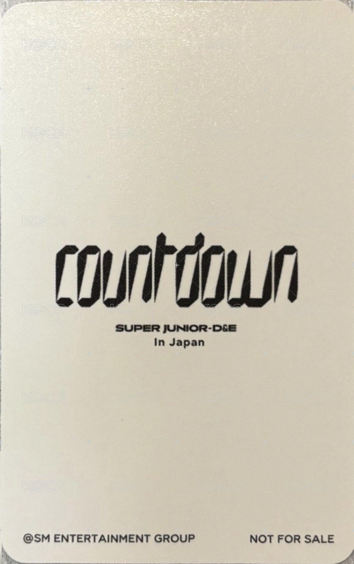 正規1輯 日本電影院 抽選卡  背面