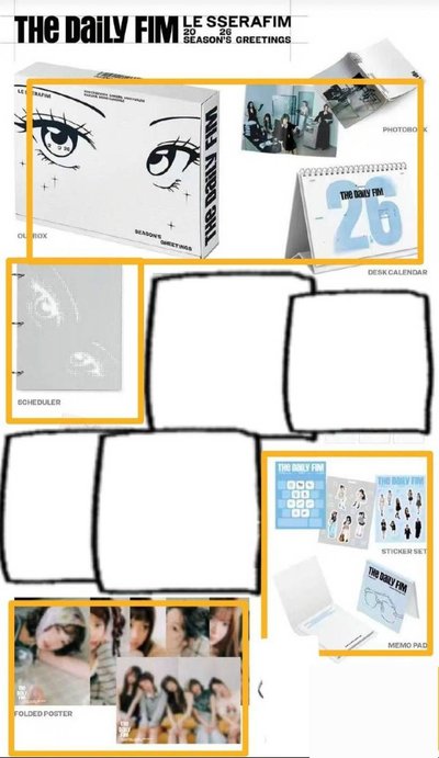 26’年曆 年曆部分內容物出售（❗️有出廠瑕）(❌️無小卡,鑰匙圈,digital code,文件夾,明信片,證件照)