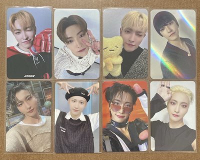 ATEEZ 玩偶 帽耳 白髮星 弘中 星化 特典卡