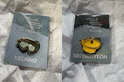 現貨 CORTIS年曆快閃店 安乾鎬 嚴成玹 金屬徽章