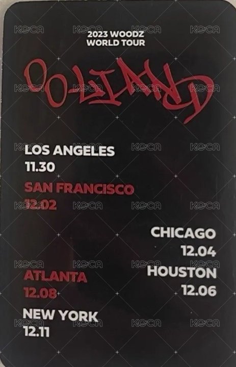 2023 World Tour [OO-LI] AND IN USA 周邊卡 MD PHOTOCARD SET 背面