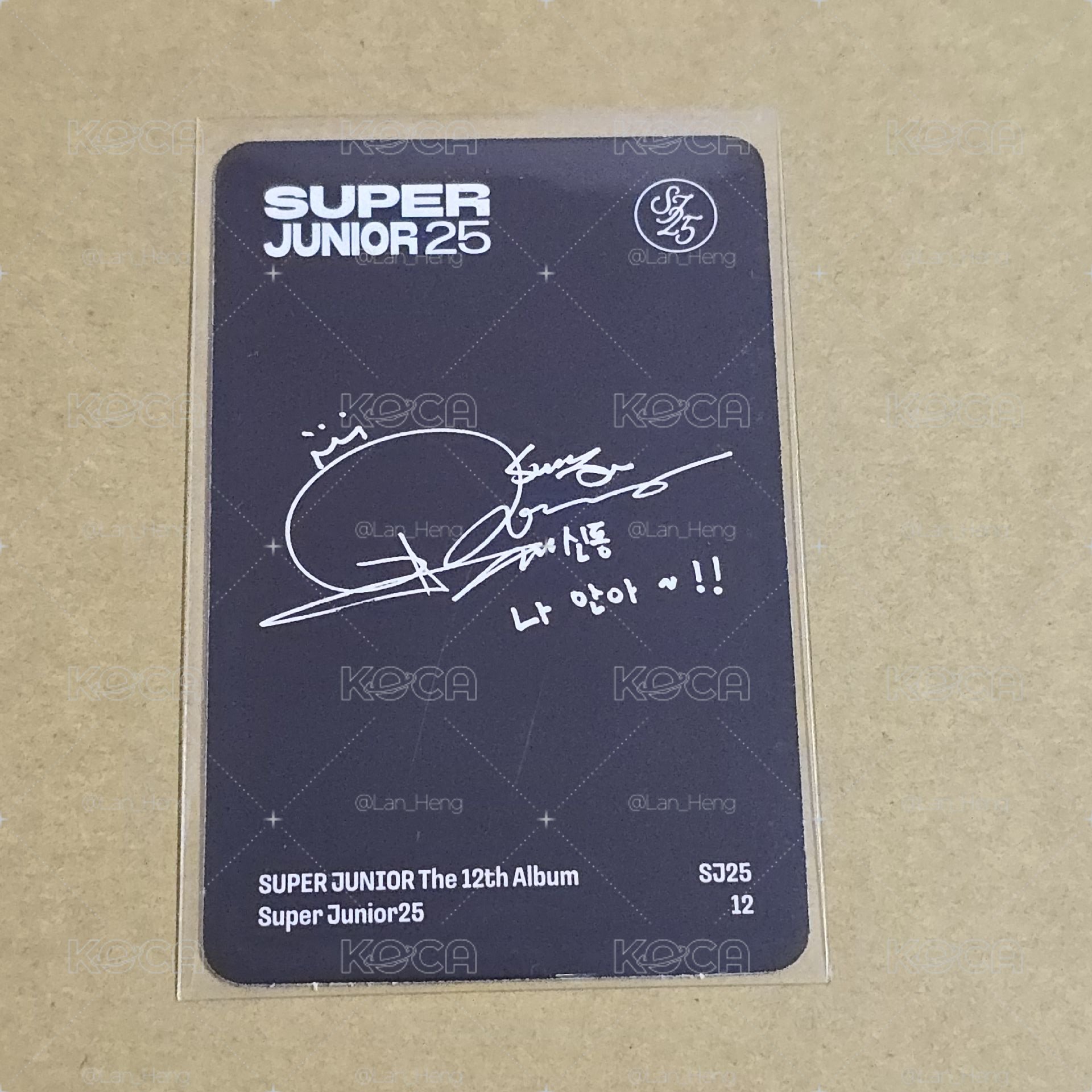 SUPER JUNIOR 12輯 寫真版 專輯小卡