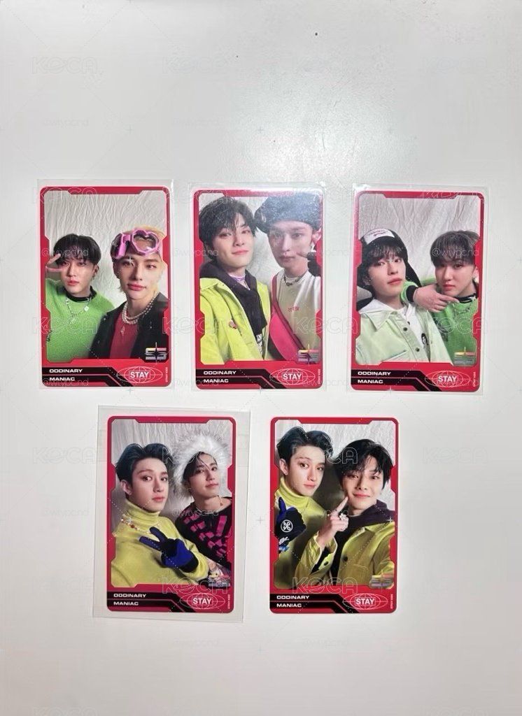 StrayKids 雙人卡 團卡 方燦 李旻浩 徐彰彬 黃鉉辰 韓知城 李龍馥 金昇玟 梁精寅