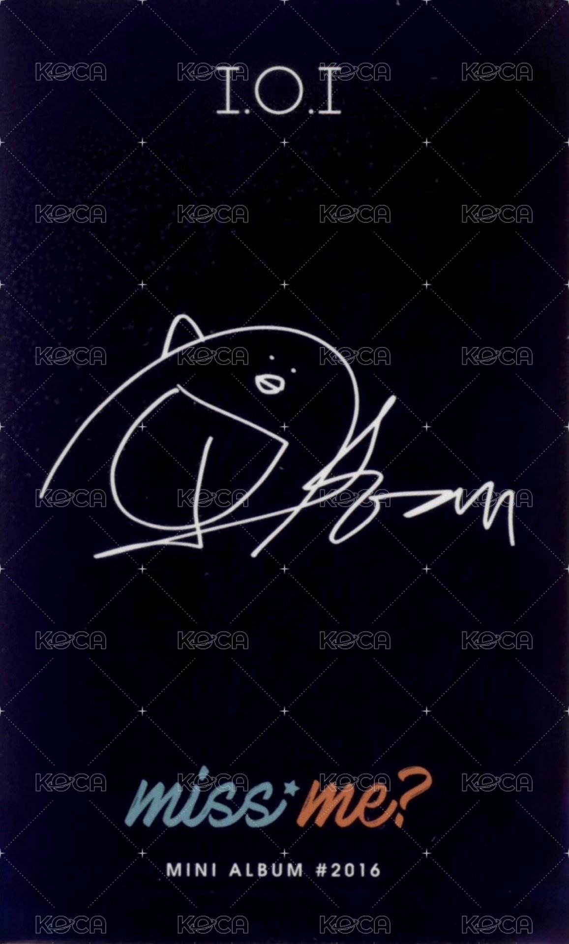 I.O.I 迷2 專輯卡  背面
