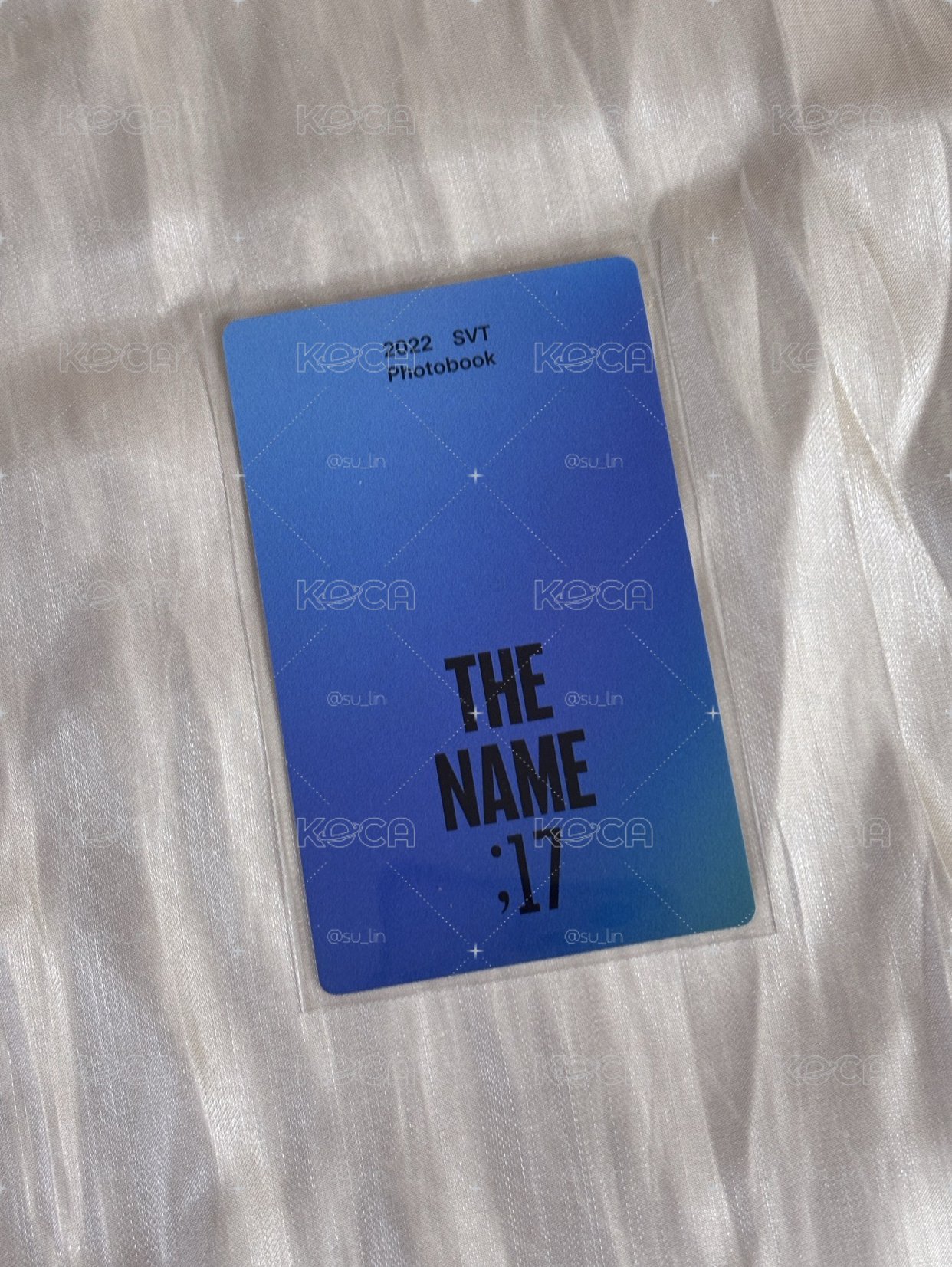 ［SEVENTEEN］淨漢 THE NAME 雜誌卡 THE NAME｜白ver.