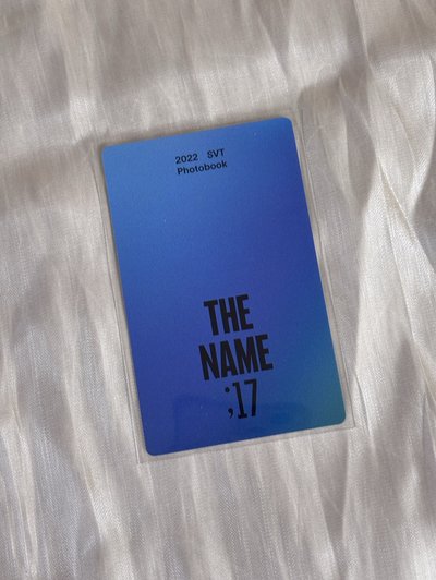 ［SEVENTEEN］淨漢 THE NAME 雜誌卡 THE NAME｜白ver.