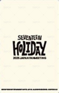 25‘fm holiday 演唱會 DVD / CD 卡 藍光版 背面