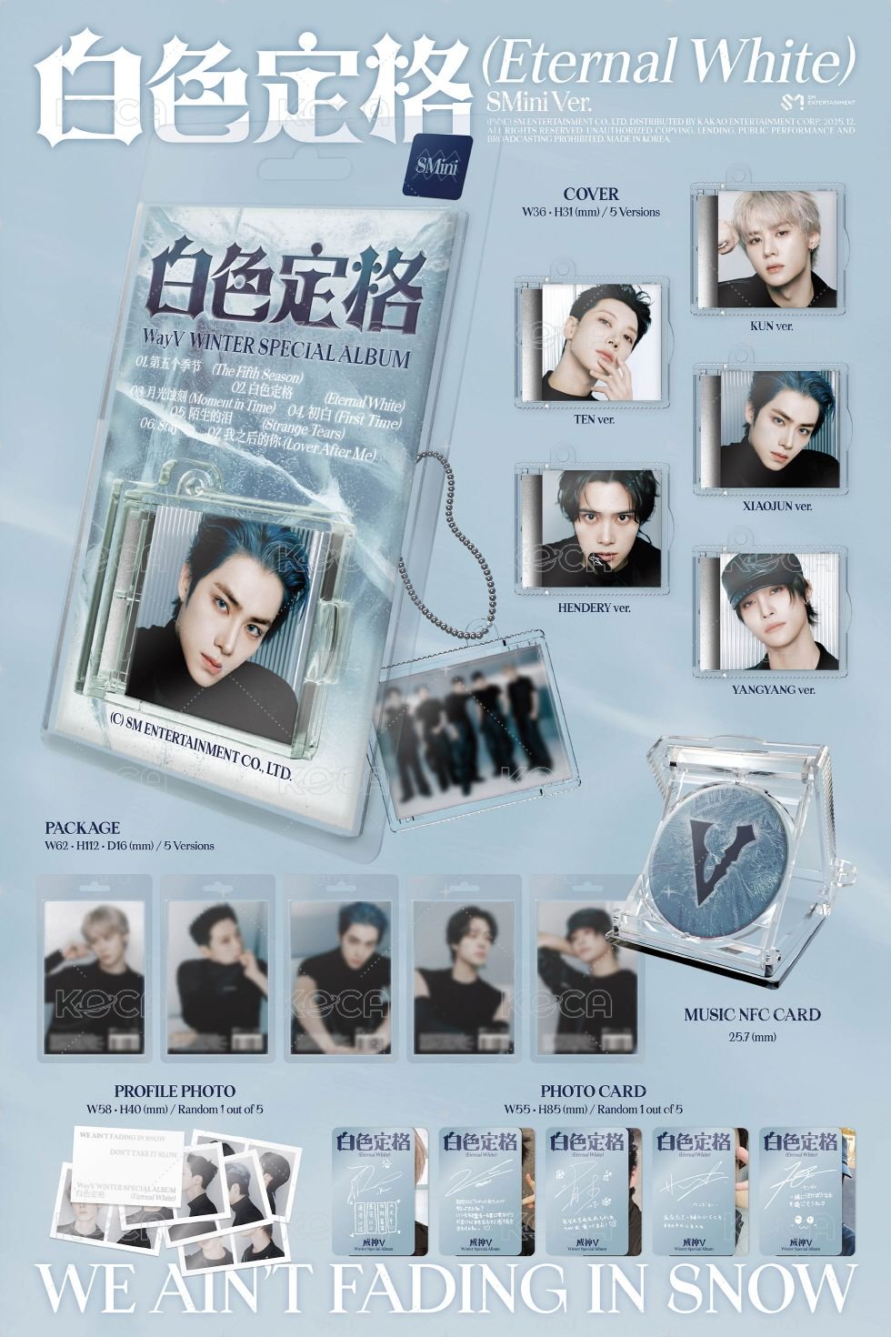 WayV 白色定格 SMINI 未拆專