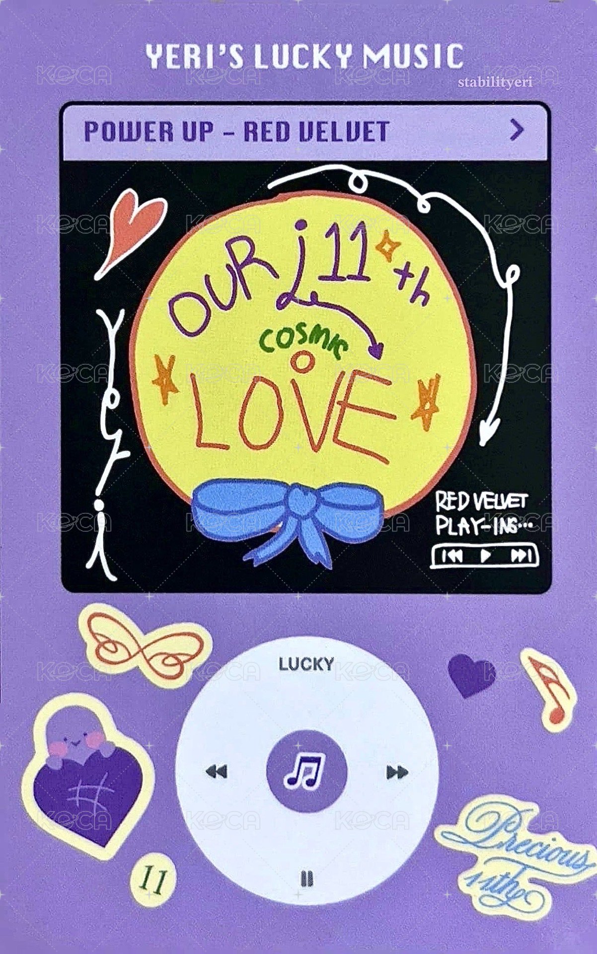 11th 周邊卡 幸運卡 背面