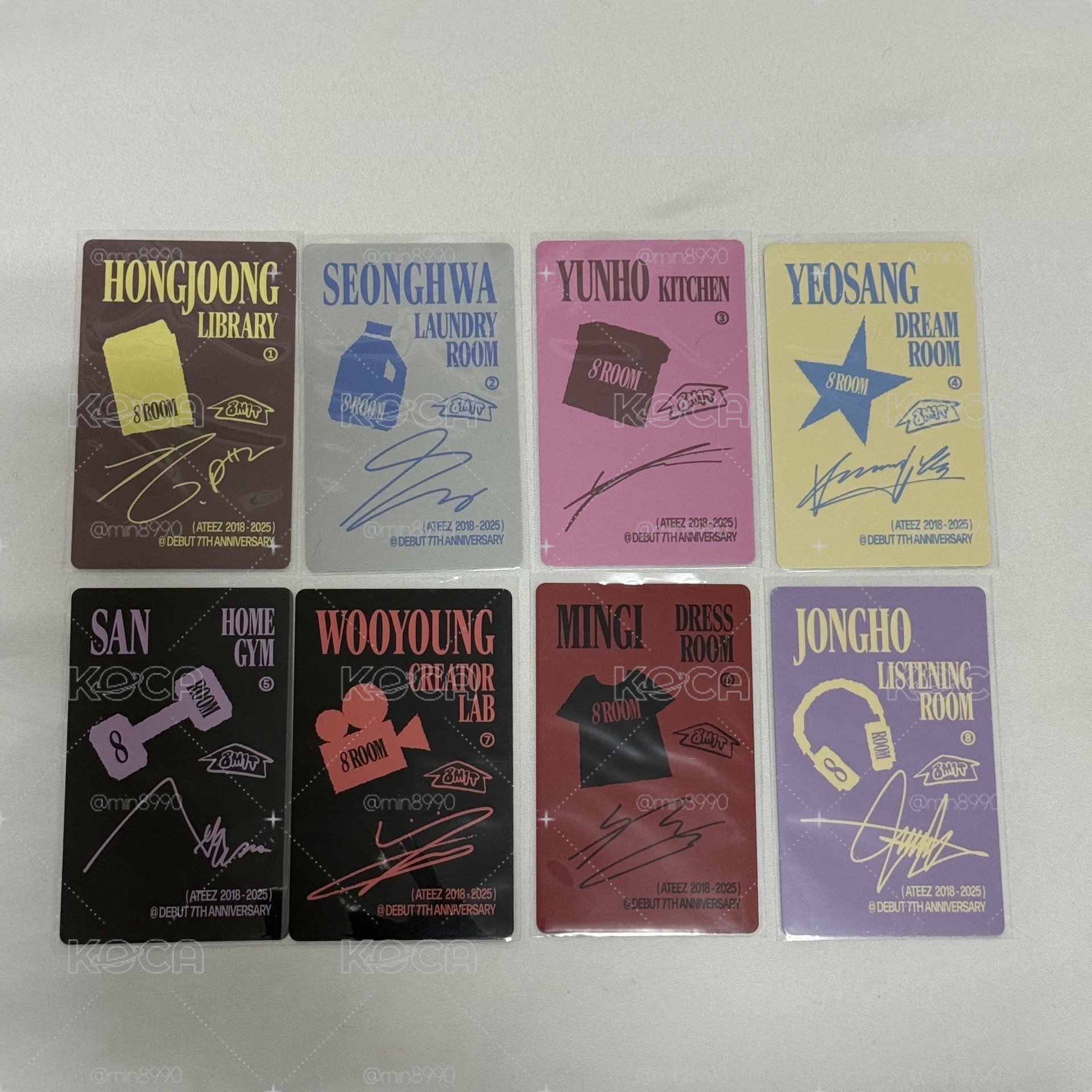 ATEEZ 8ROOM 房間噴霧小卡組