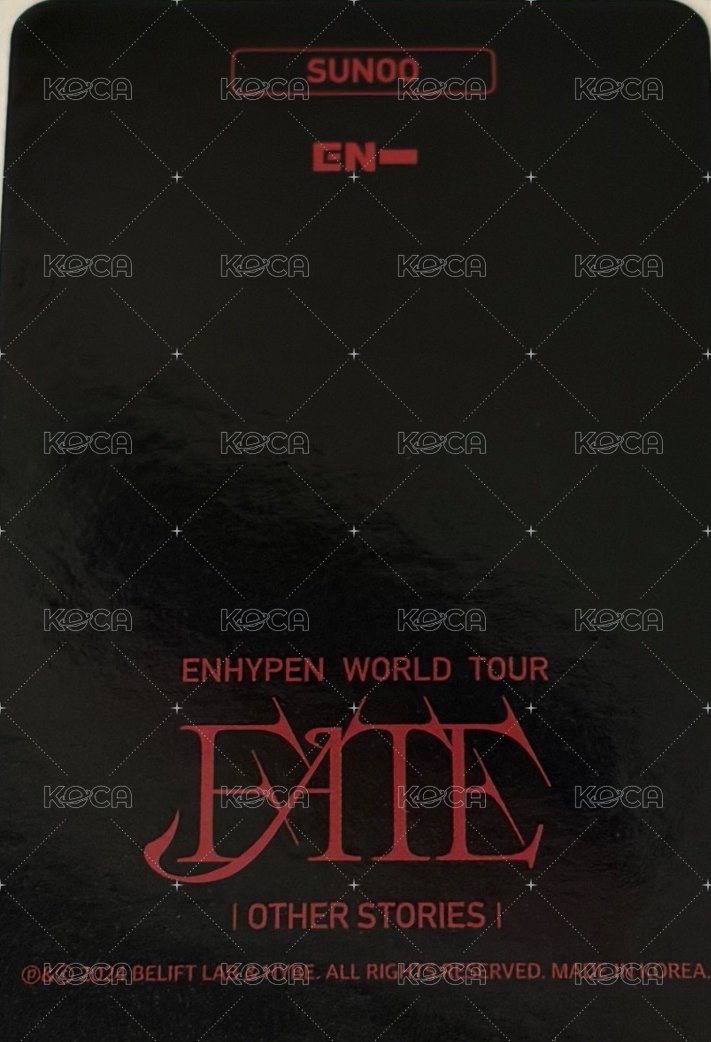 FATE世巡 wvs 演唱會 DVD / CD 卡  背面