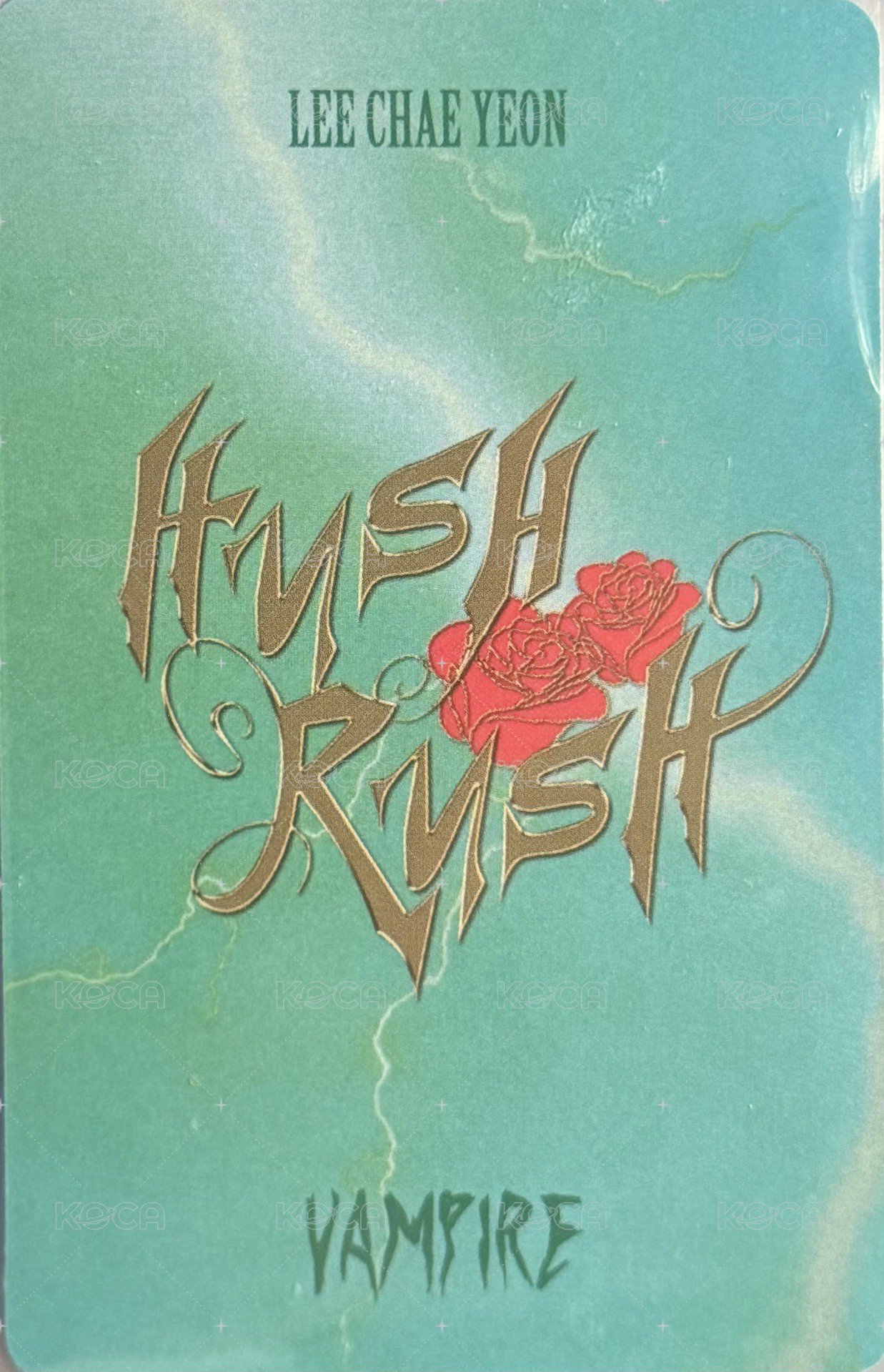 HUSH RUSH VAMPIRE ver. 專輯卡  背面