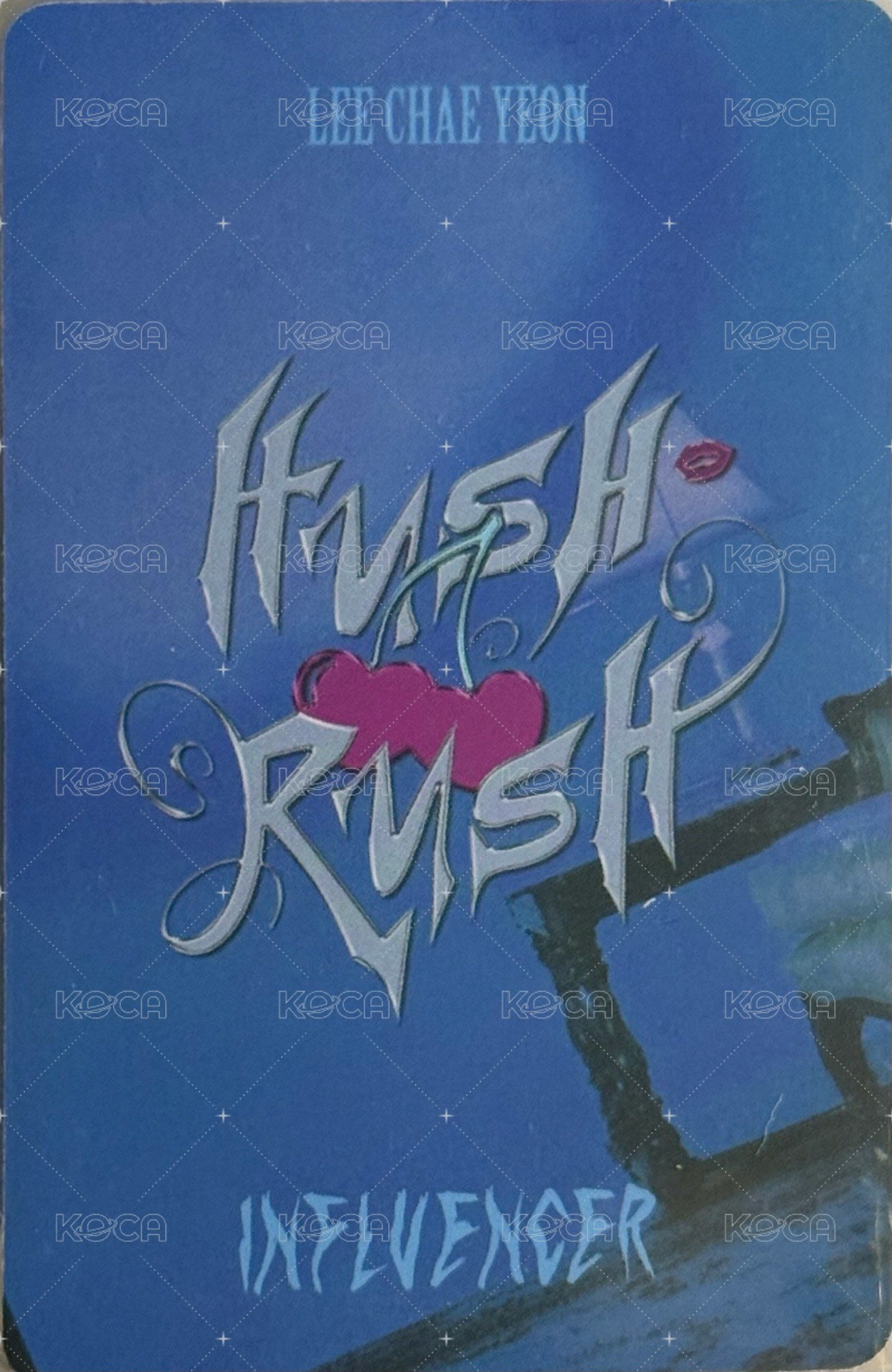 HUSH RUSH INFLUENCER ver. 專輯卡  背面