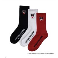 BABYMONSTER X Kuromi 酷洛米 襪子 刺繡圖