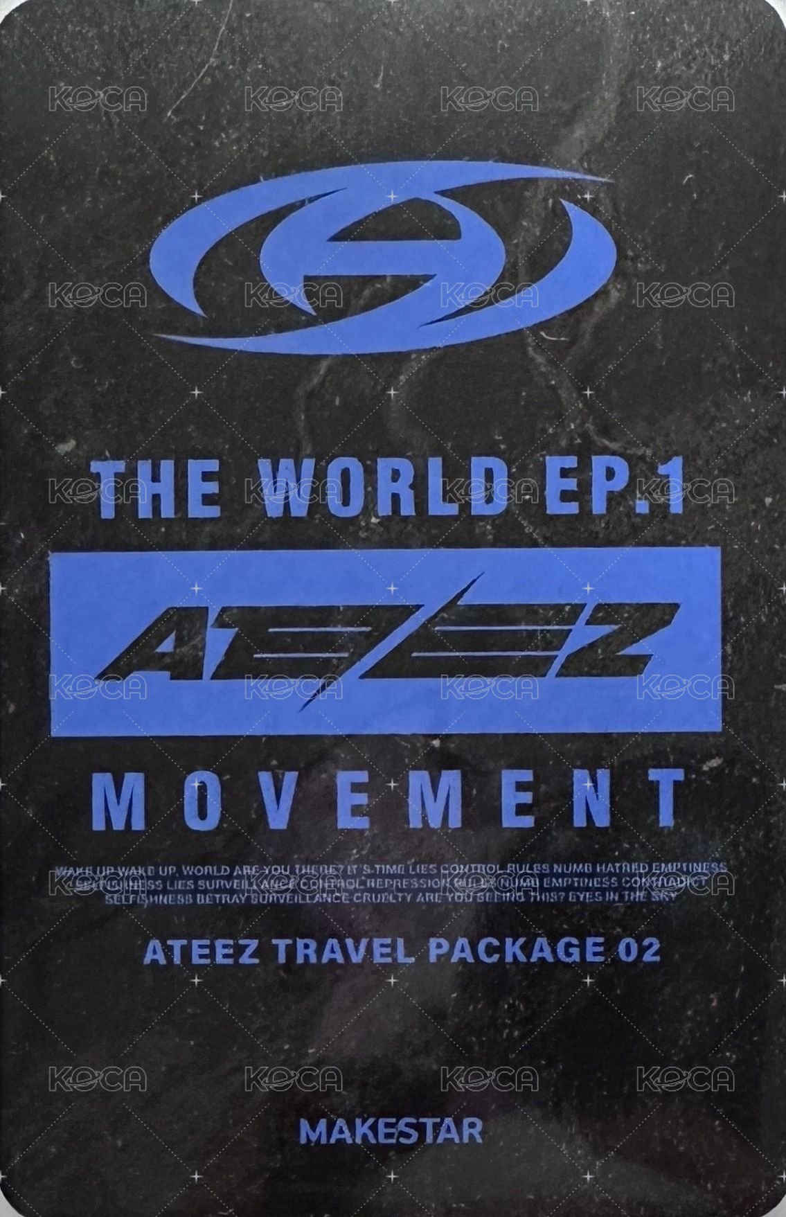 Movement ms 02 特典卡 Travel Package Chicago 背面