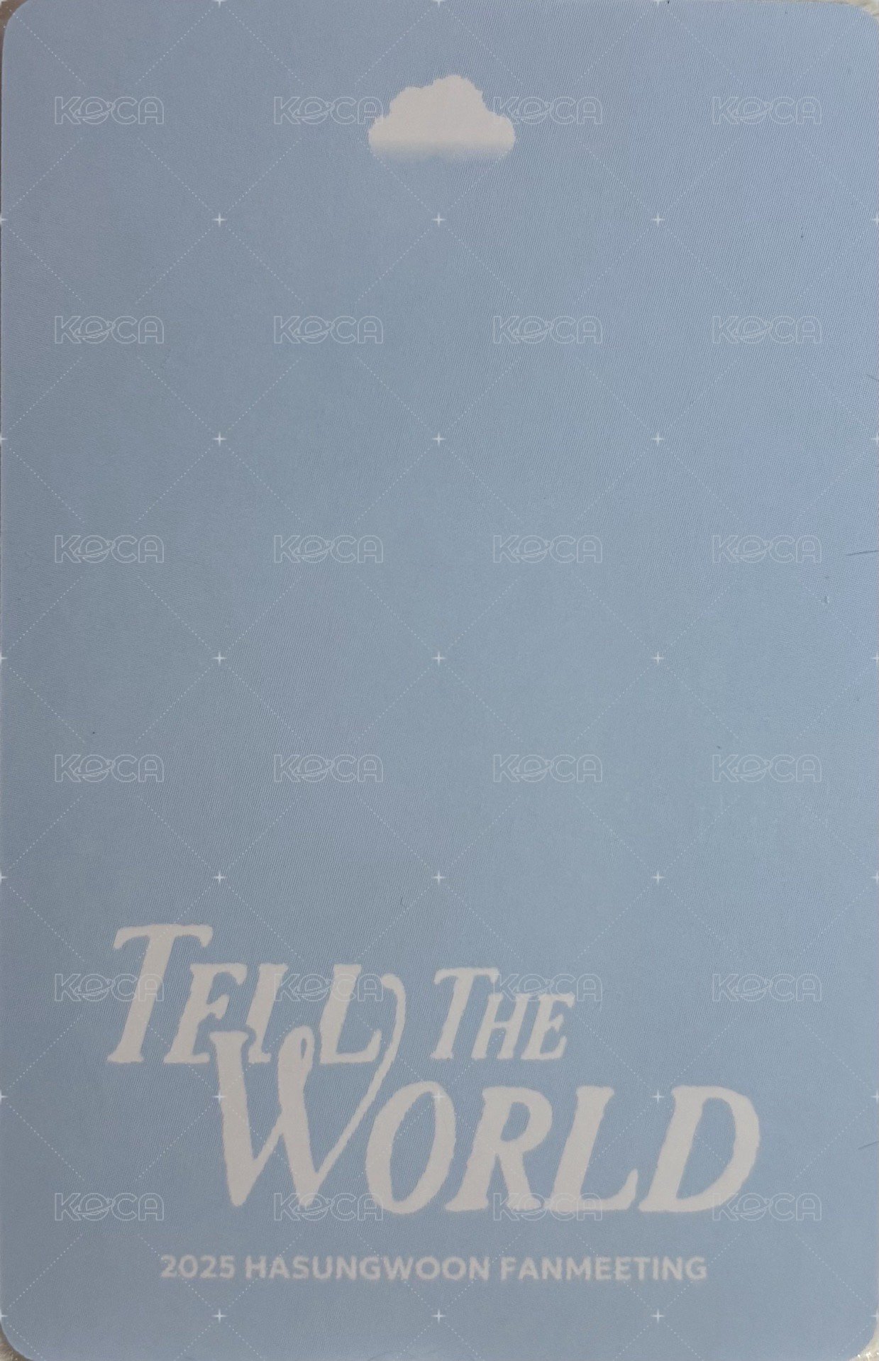 25fm 圍巾 周邊卡  背面