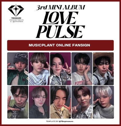 TREASURE Love pulse YGS mg / MP / NY 簽售特典卡