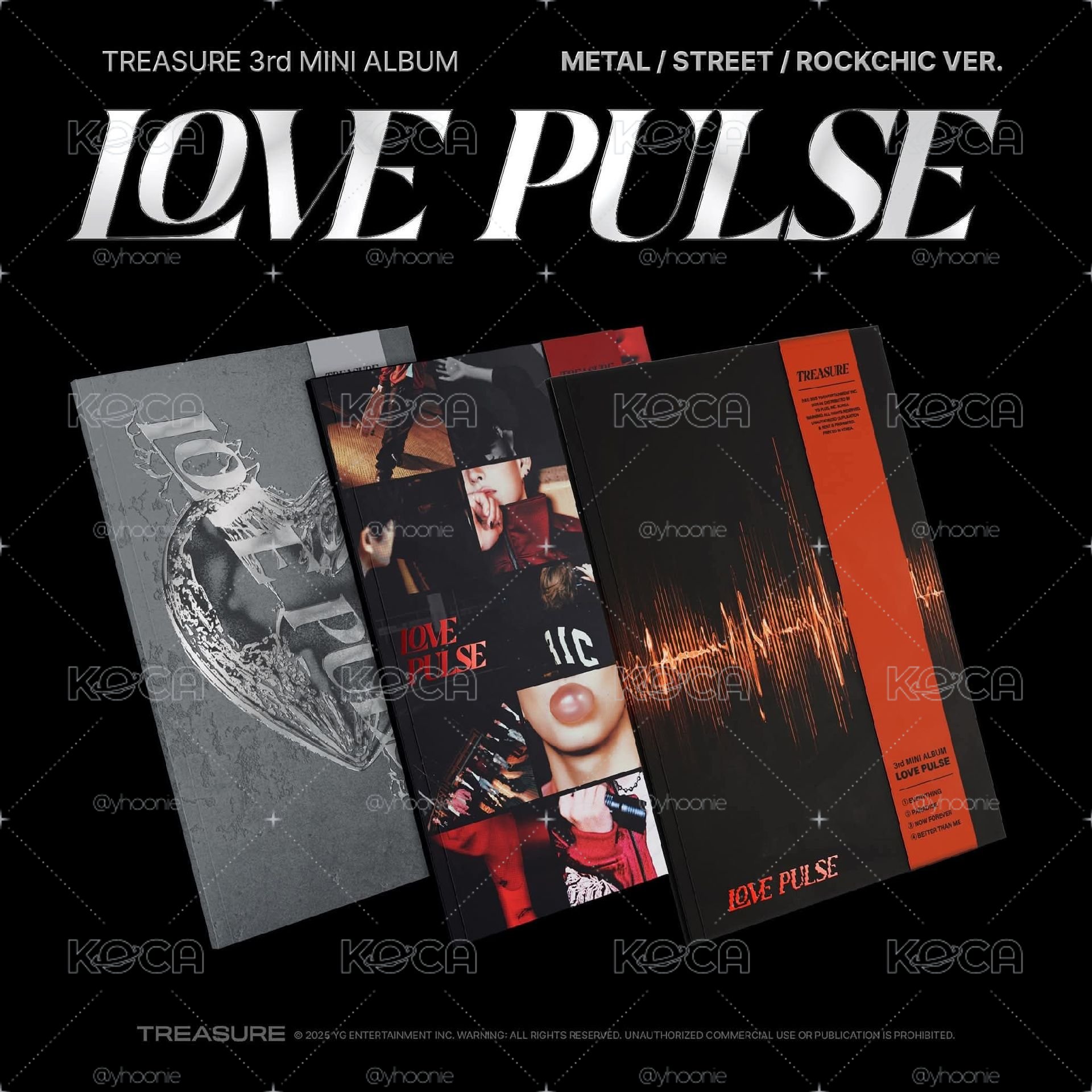 便宜售！ treasure love pulse 一般/單封未拆專